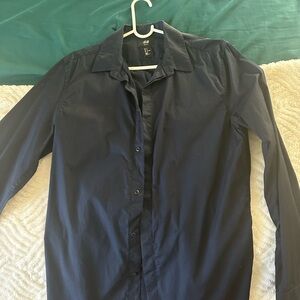 H&M Dark Blue Shirt Jacket